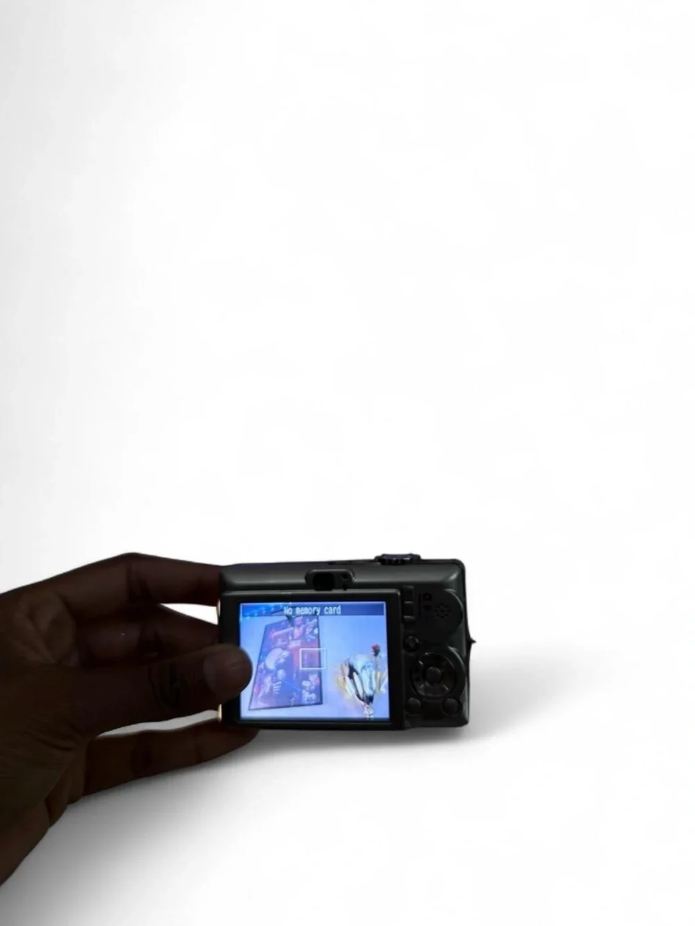 Canon Silver Point-and-Shoot Camera with Black Carry Case